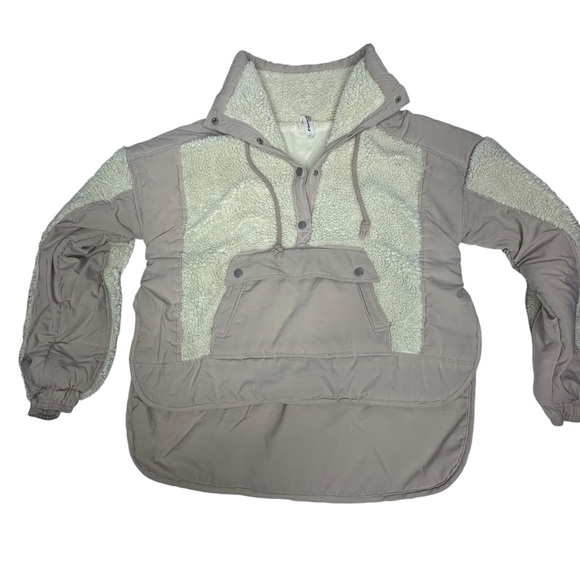 FINAL Last DAY Anthropologie Daily Practice Cream Long Sleeve Sherpa Jacket s - Picture 12 of 14